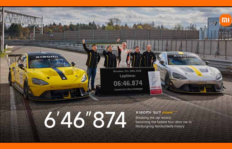 Xiaomi SU7 Ultra de record au Nurburgring