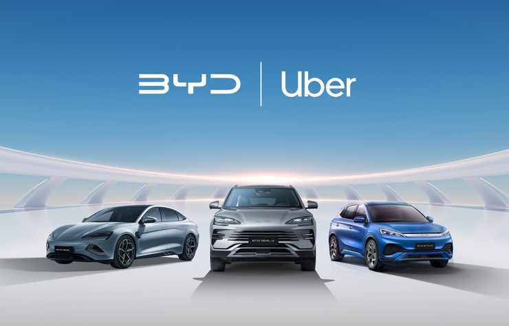 partenariat BYD avec Uber