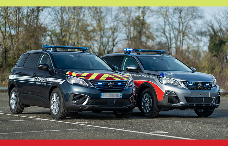 Peugeot 5008 d ela police et de la gendarmerie