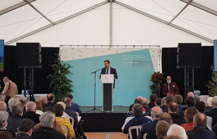 Projet Lhyfe de production d'hydrogène renouvelable en Vendée