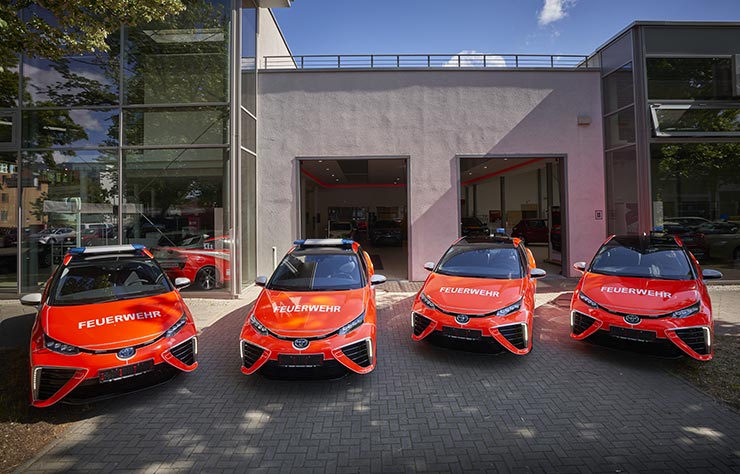 Toyota Mirai à hydrogène des pompiers de Berlin