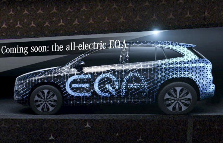 Esquisse Mercedes EQA électrique