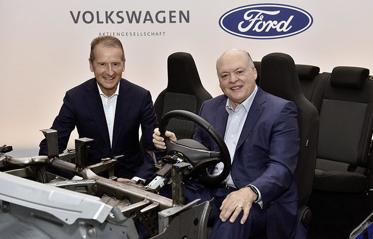 Les patrons de Ford et Volkswagen