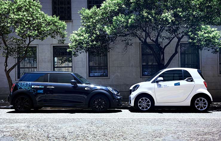 car2go et DriveNow, les 2 services d'autopartage de BMW et Daimler