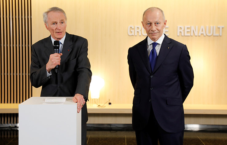 Jean-Dominique Senard et Thierry Bolloré