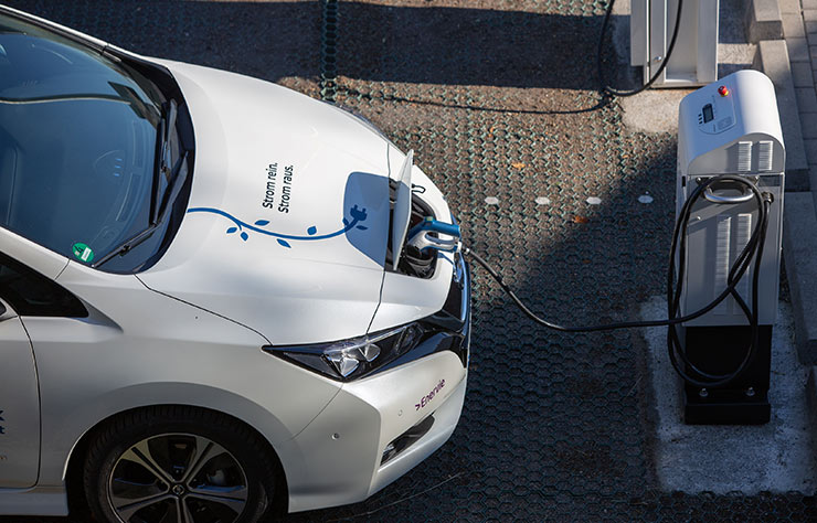 Technologie Vehicle-To-Grid avec une Nissan Leaf en Allemagne