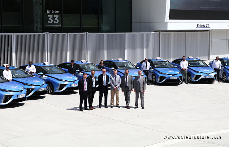 Flotte de Toyota Mirai, taxis à hydrogène pour Paris
