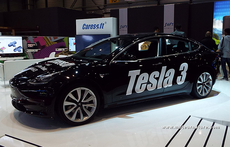 La Tesla Model 3 à Genève