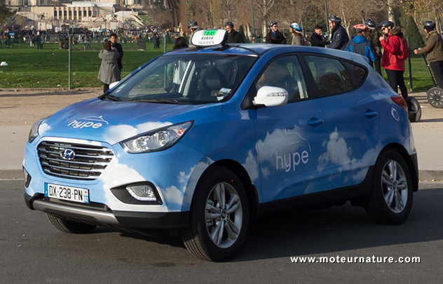 Taxi Hyundai à hydrogène