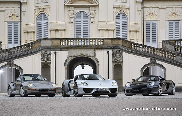 Porsche 959, 918 Spyder et Carrera GT