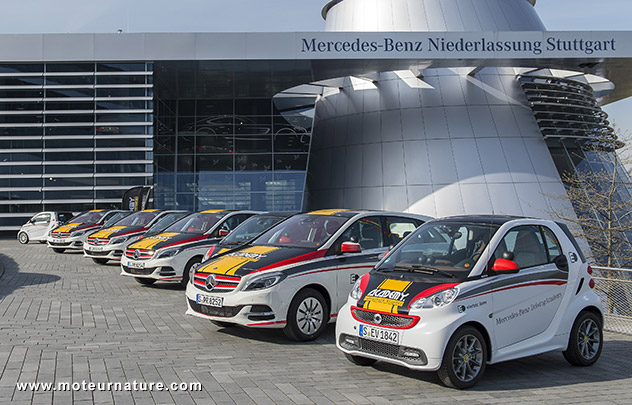 Voitures électriques d'auto-école à Stuttgart