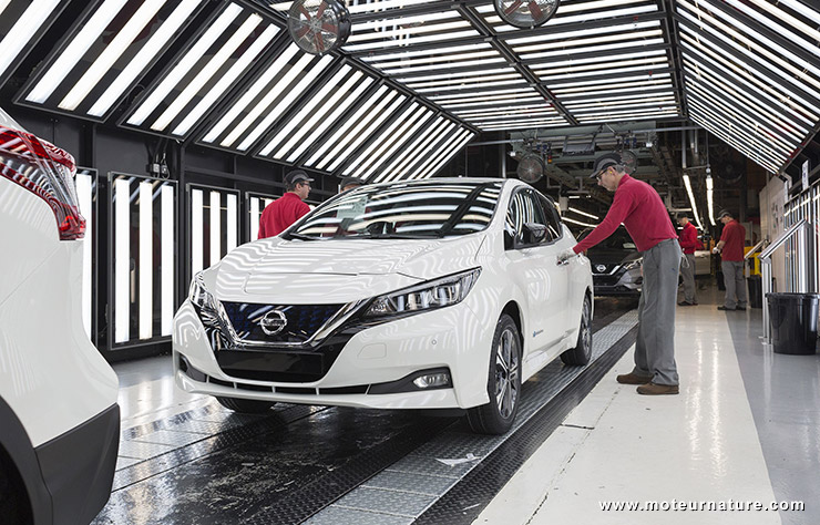 Nissan Leaf construite à Sunderland