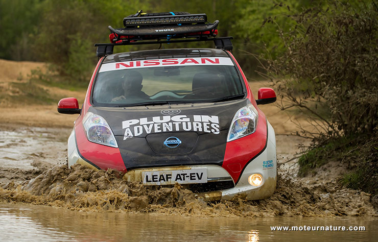 Nissan Leaf au Mongol Rally