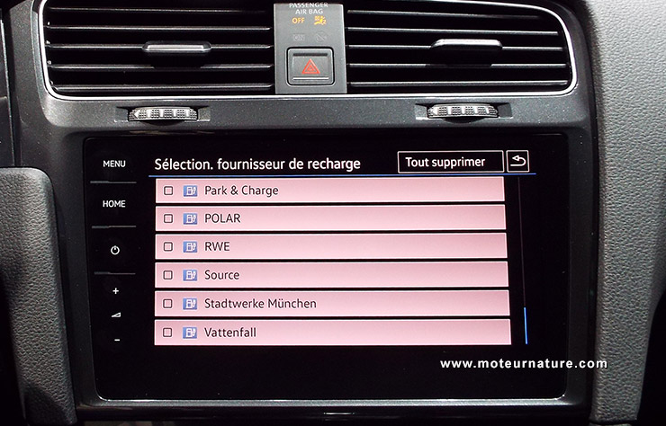 Paramètres de la navigation chez Volkswagen