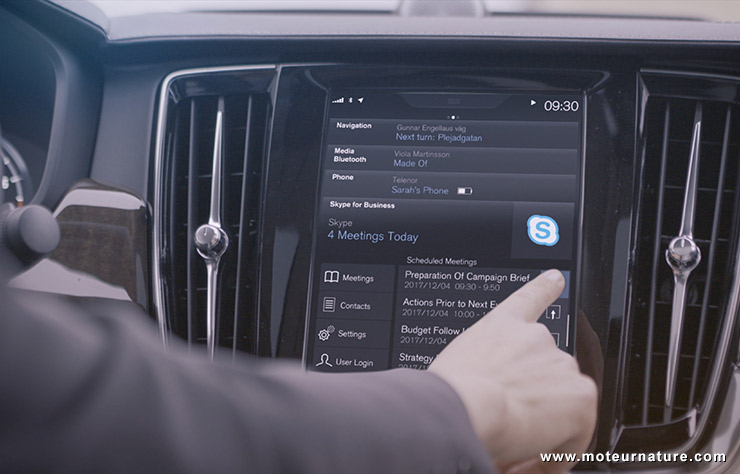 Skype dans une Volvo