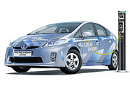 Toyota Prius 3 hybride rechargeable batterie lithium-ion