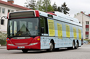 Autobus Scania hybride diesel à l'éthanol