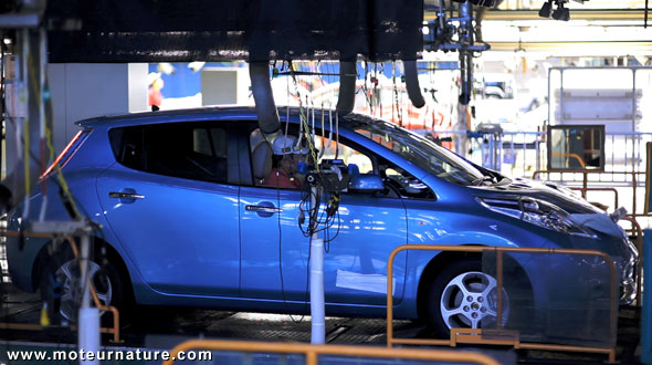 Nissan Leaf en production à Oppama