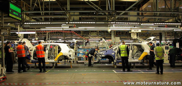 Production de la Toyota Auris hybride au Royaume-Uni