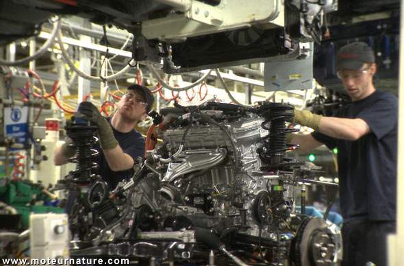 Production de la Toyota Auris hybride au Royaume-Uni