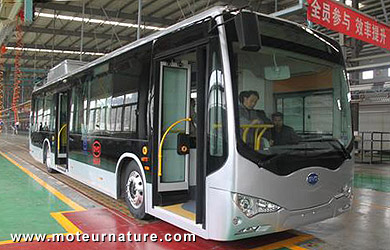 Electrique grâce à BYD, et en aluminium avec Alcoa, c'est un autobus